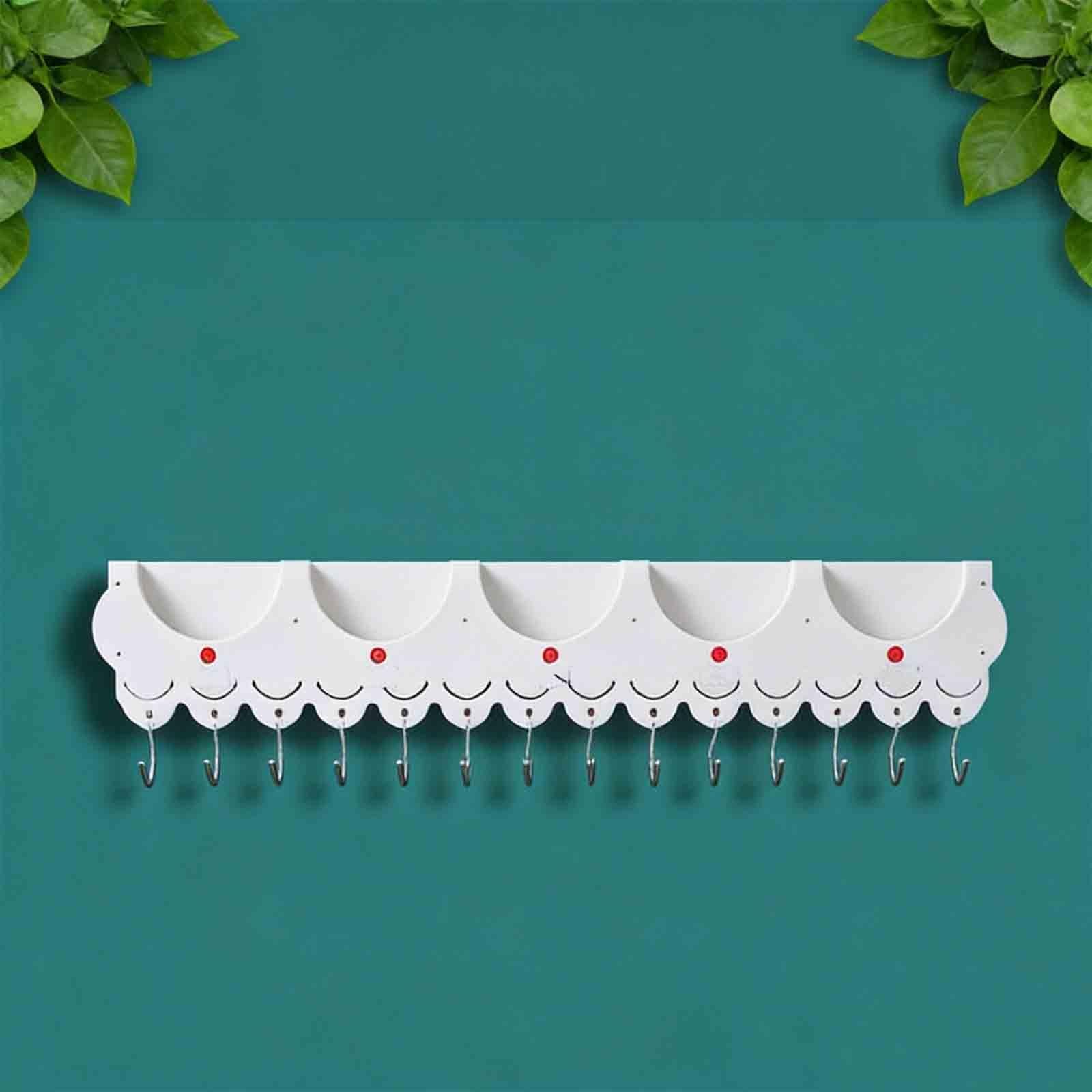 DAJIAYIQI Wall Mounted Hard Hat Rack Hanger Hook, Safety Helmet Holder Organizer for Workshop Office Resting Room Lounge(5-Slot)