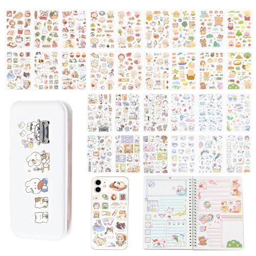 30 pegatinas para álbumes de recortes Kawaii DIY para niños, adultos, para la...