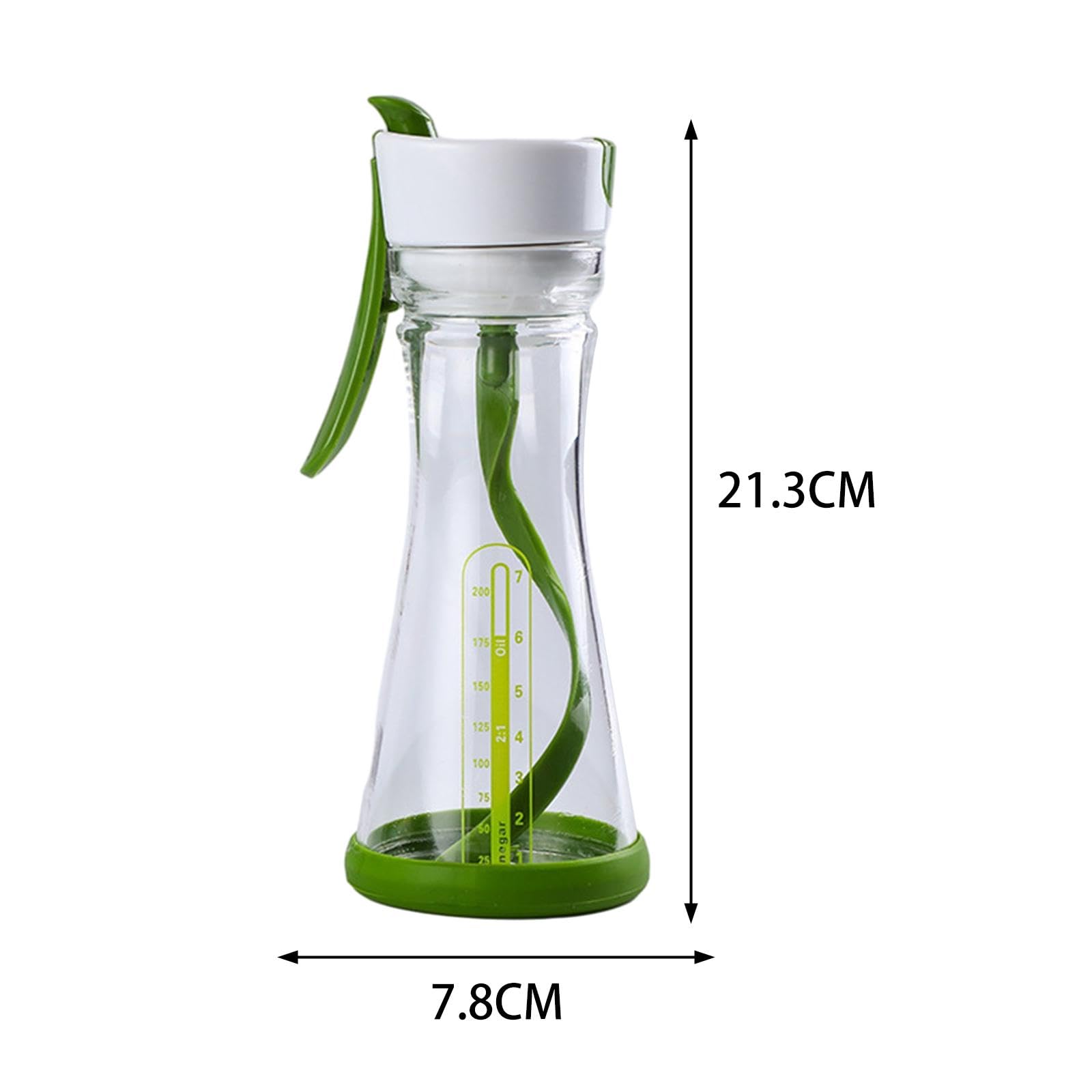 Botella mezcladora de aderezo de ensalada, botella de almacenamiento, suministros de cocina, adecuada para aceite, vinagre, salsa, limonada
