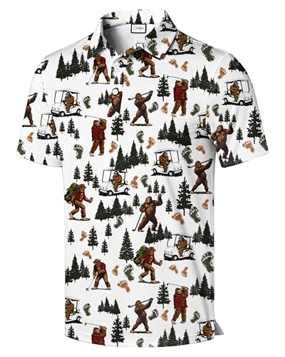 Camiseta polo para hombre con estampado de animales, manga corta, estilo casual para uso diario, viajes y vacaciones miniatura 1