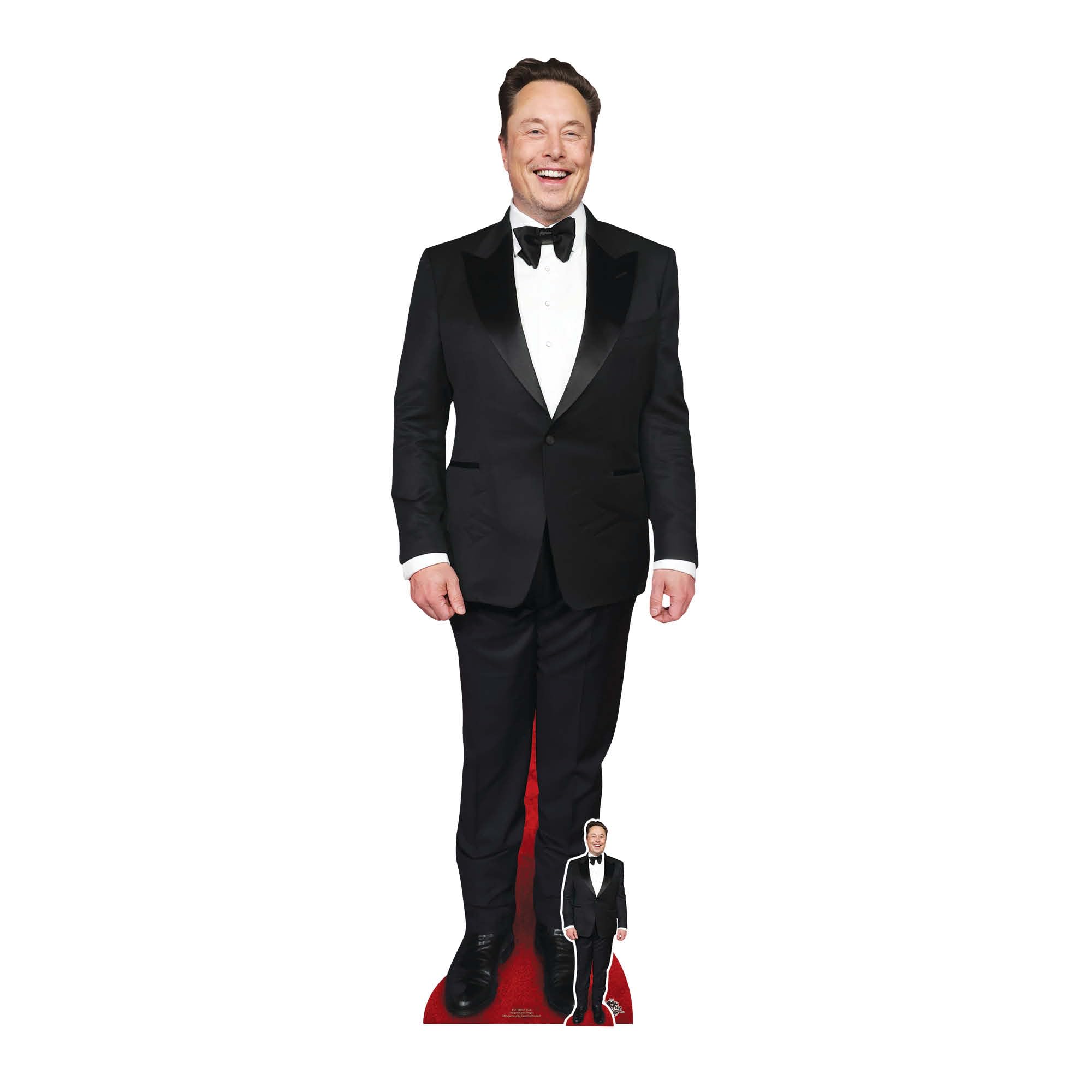 Star Cutouts CS1156 Elon Musk Smart Height 190cm Lifesize Cardboard Cut Out With Mini - Ideal for Celebrity Theme, Fans, Birthdays & VIP Events