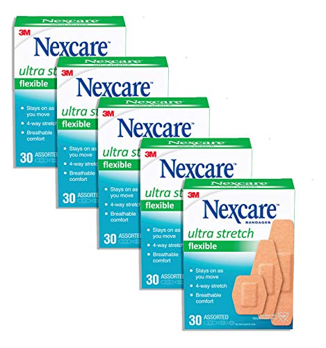 Nexcare Comfort Fabric Bandages Assorted 30 Each (Pack of 5)