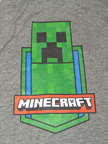 Minecraft Creeper Badge Men's Graphite Heather Sleep Pants2