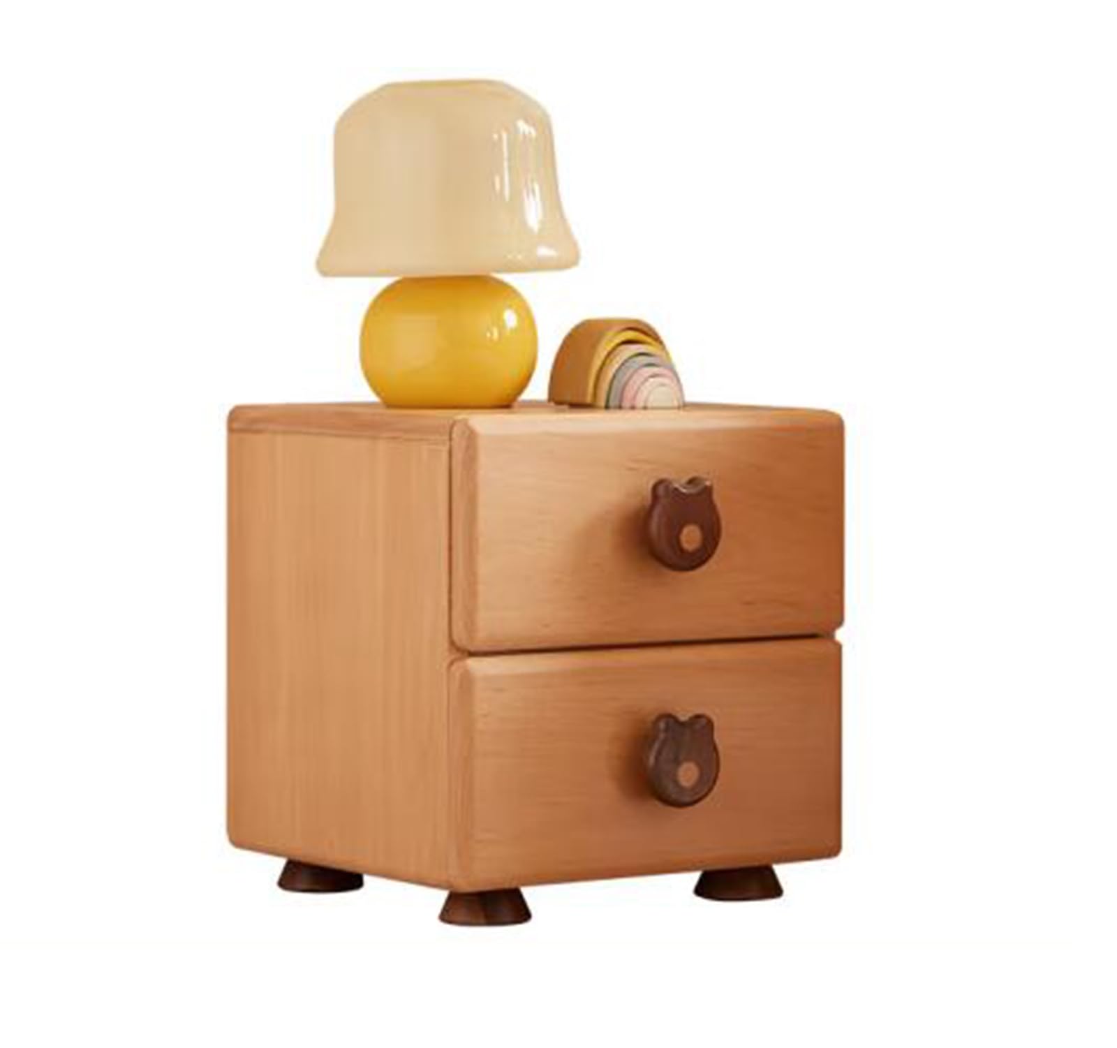 UYDJAKX Comodino per bambini in legno massello, mobiletto portaoggetti per camera da letto, mobiletto portaoggetti per comodino con cartoni animati Star of Light