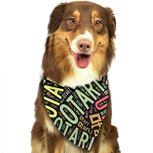 ペット用 バンダナ Otari 小谷村 猫 犬 ペット ネッカチーフ エプロン 首輪 ドッグ 三角 かわいい One Size White