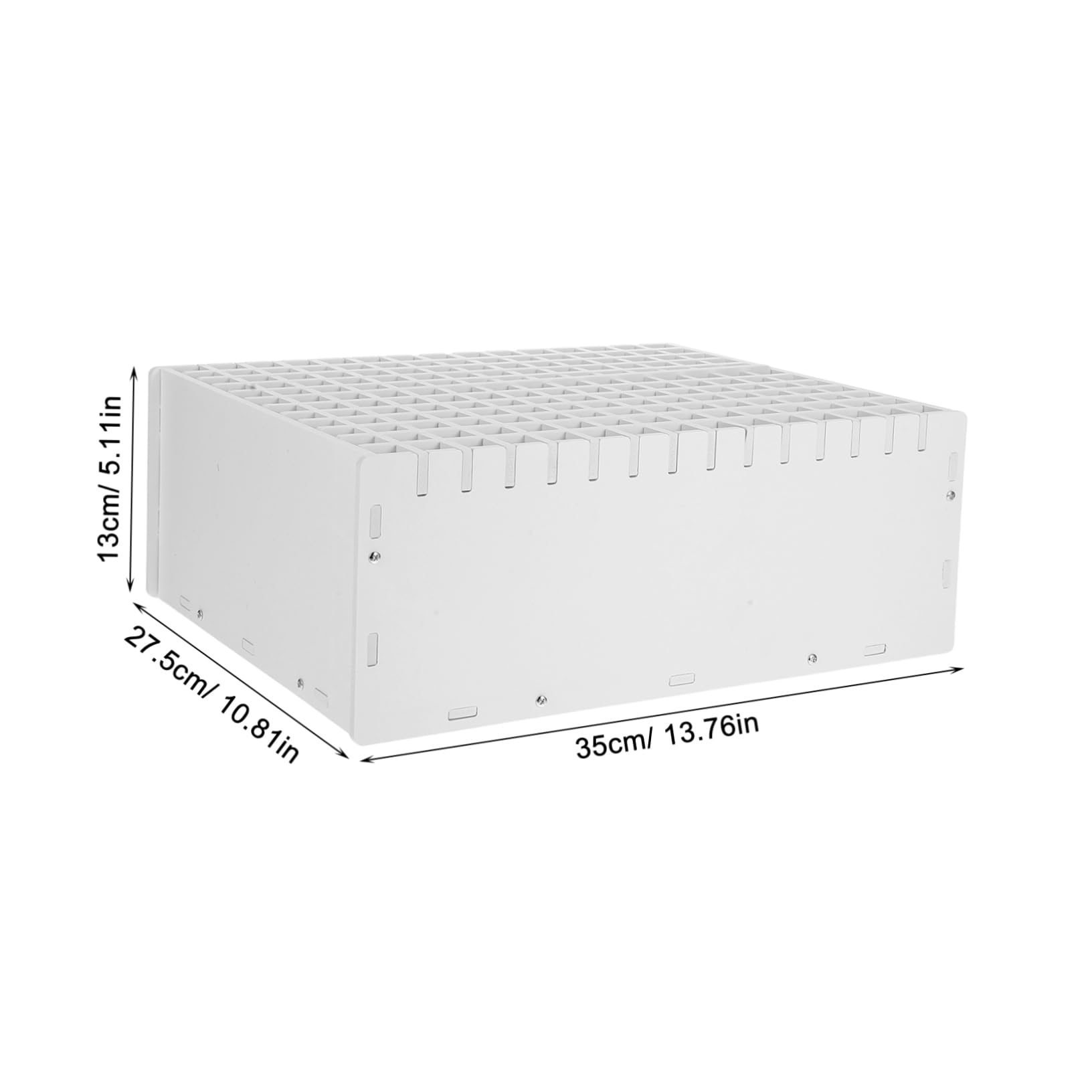 TEHAUX Organizzatore di Pennarelli da Scrivania, Scatola Porta Penne in Pp Bianco, 180 Scomparti, Design Multifunzione per Aula e Area Studio