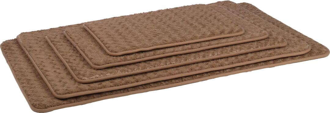 cuccia cane - cuscino ortopedico per cane e gatto in memory foam - cuscino rettangolare Webbi beige - adatto per gabbie e trasportini - 55,5 x 38,5 cm - Flamingo