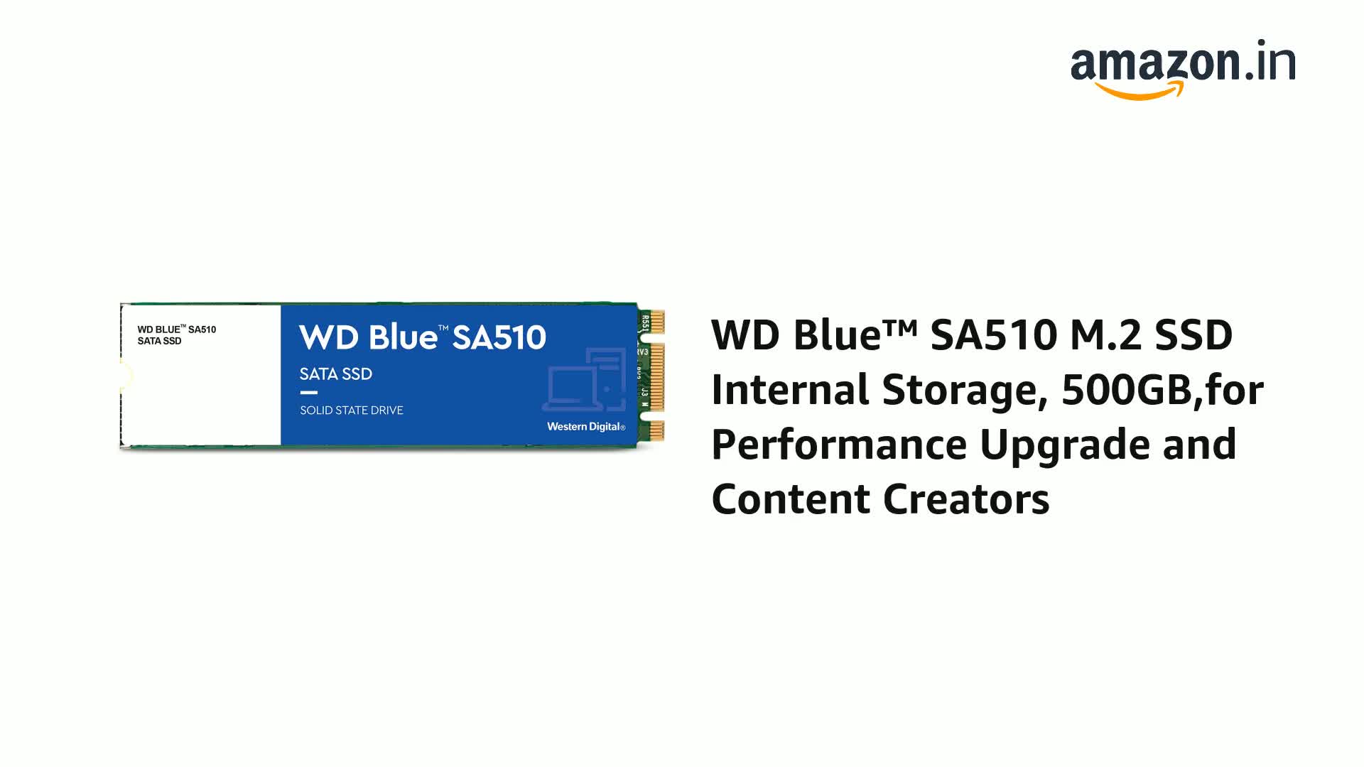 Western Digital WD Blue SA510 M.2 Internal Solid State Drive (SSD)