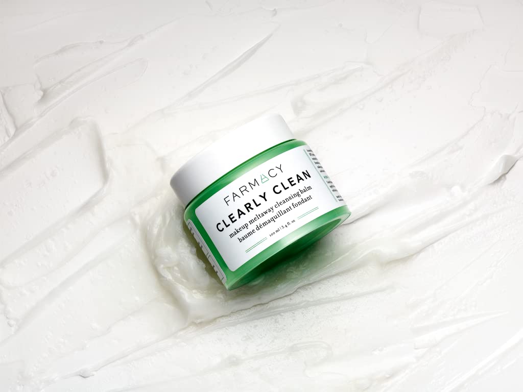 Farmacy Makeup Remover Cleansing Balm - Clearly Clean Fragrance-Free Makeup Melting Balm - Great Balm Cleanser for Sensitive Skin : Beauty & Personal Care