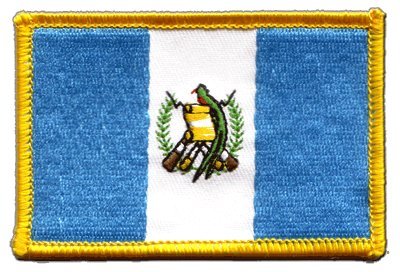Aufnäher Patch Flagge Guatemala - 8 x 6 cm