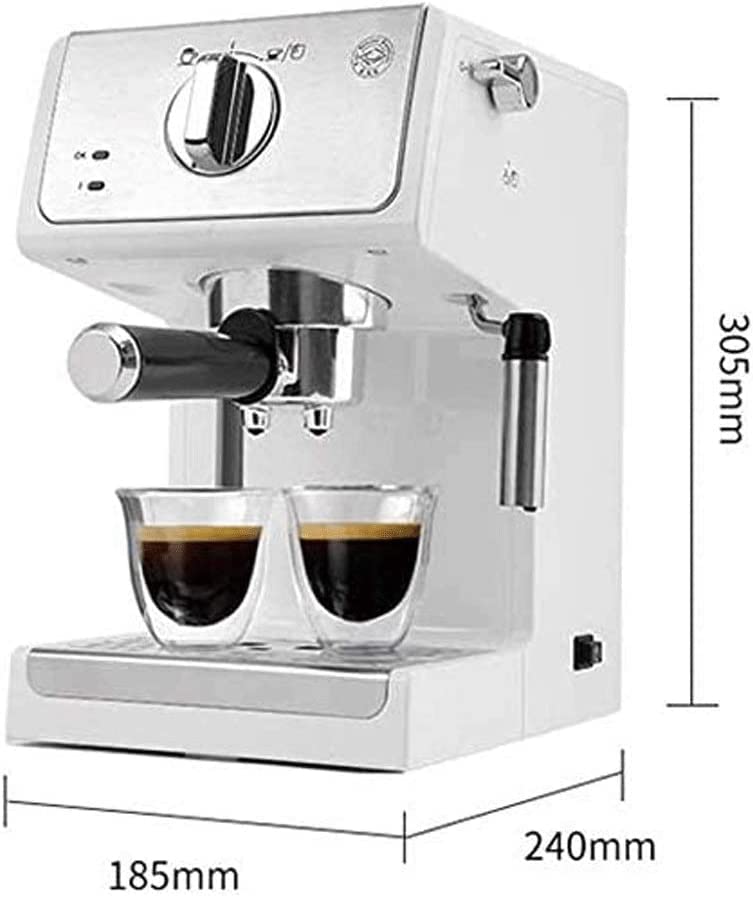 Jrechio Máquina de Espresso Maker de Espresso Compacto de Acero Inoxidable con Leche de café Professional Café for… - Imagen 3