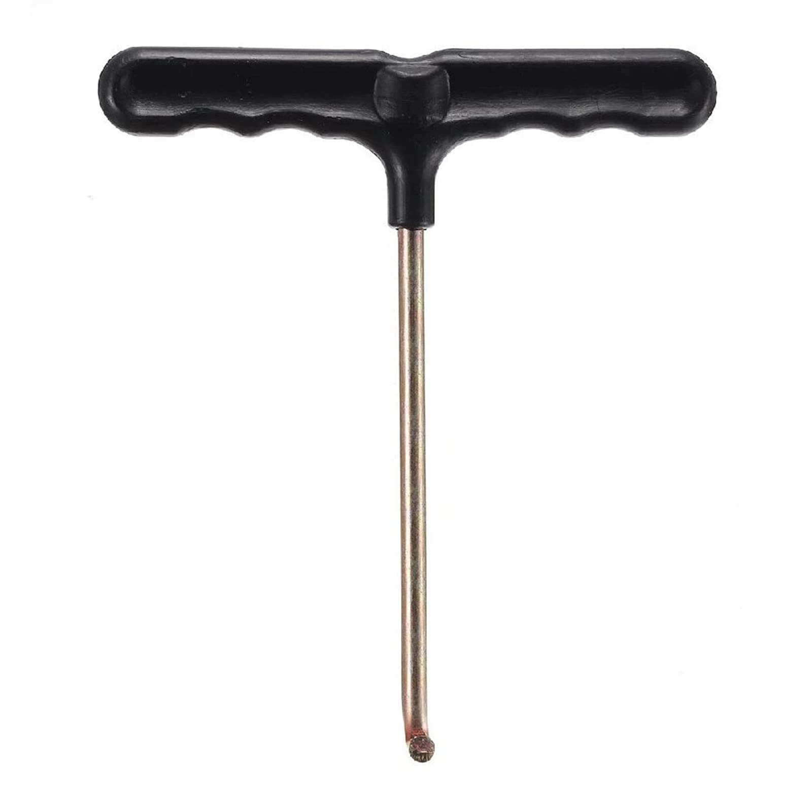 Cheeroyal 1/2pc Trampoline Spring Tool Puller Hook Metal T-Hook Tent Peg Puller Pull Trampoline Accessories Trampoline Hand Tool for Jumping Camping Awning