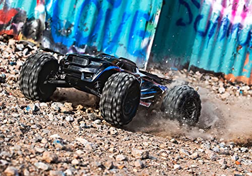 Traxxas Sledge® 1/8 Scale 4Wd Off-Road Truck. Fully Assembled, Ready-To-Race®, With Tqi™ 2.4Ghz Radio System, Vxl-6S™ Brushless Power System, And Prographix® Clipless Body - Blue #TOP1