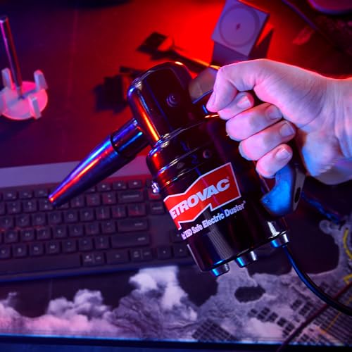 Image of MetroVac DataVac ED-500-ESD Electric Air Duster | Antistatic Computer Air Blower for PC Cleaning with Accessories