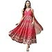 BIBA Polyester Women Printed Fitted Salwar Kurta Dupatta(Skdassorted8190_Fuchsia_32)