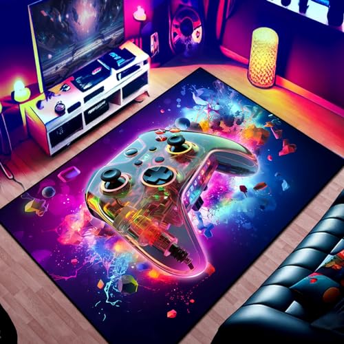 Tapete de Juego Gamer con Diseño Control 3D 150x100 cm miniatura 1