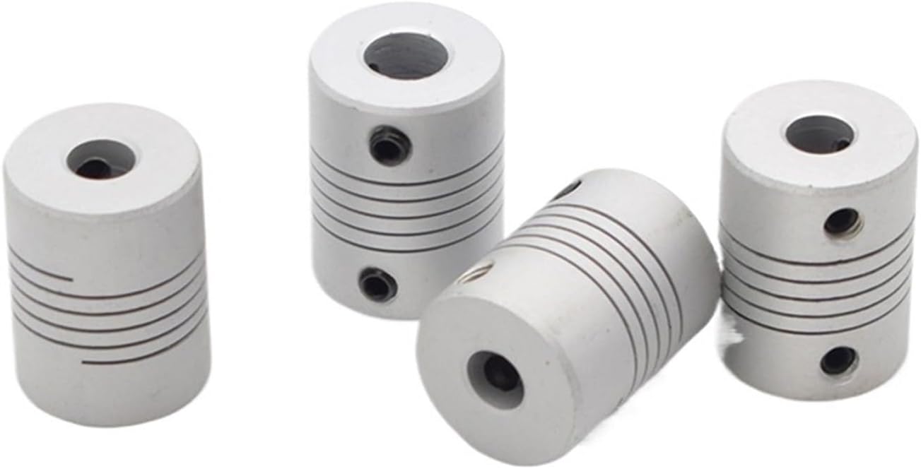 1PCS Aluminum Alloy Flexible Coupling Encoder Winding Stepper Motor D19mm L25mm Inner Hole 4-10mm(3x3)