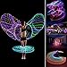 DASINKO LED Hula Hoop Dance Exercise Light Up Hoola Hoop for Kids Adults Teens Fitness Weight Loss 28 Color Strobing Changing Multiple Led Glow Lights Hula Hoops(Battery is not Included)