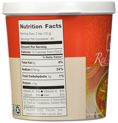 MAE PLOY Curry Paste, Red, Small, 14-Ounce (Pack of 4)
