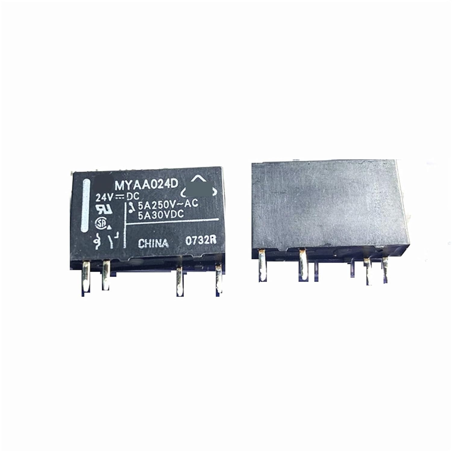MYAA024D MYAA024D MYAA024D 24VDC 5A 5Pin Relay 1Pcs