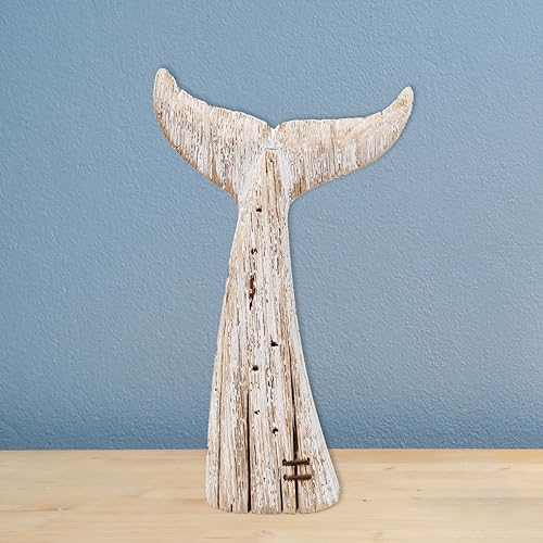 Estatua de Ballena de Madera Decorativa Náutica miniatura 4