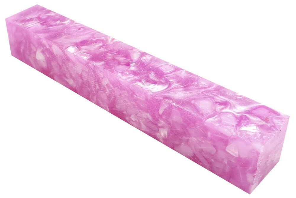Charnwood Pink Pen Turning Ab07 Crush Acrylic Pen Blank - Pearl