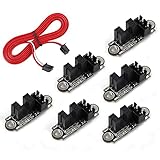 MakerHawk 6pcs Optical Endstop with 1M Cable Optical Switch Sensor Photoelectric Light Control Optical Limit Switch Module for 3D Printer