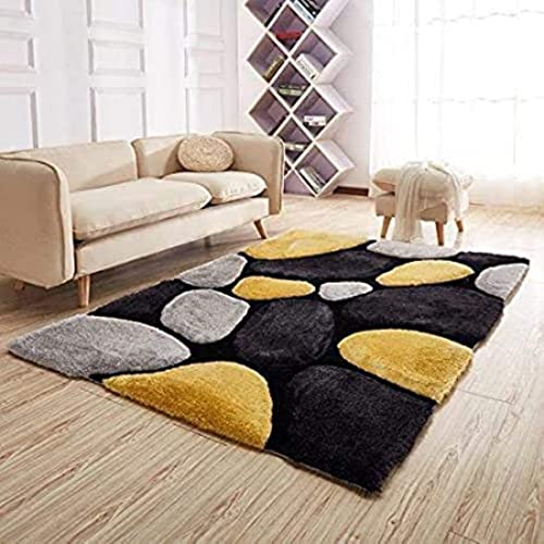 Image of Present Carpet for Room, Shaggy Rugs Fluffy Carpets, Indoor Modern Plush Area Rugs for Living Room Bedroom Kids Room, ETC Pattern 32, Size 3x5 feet