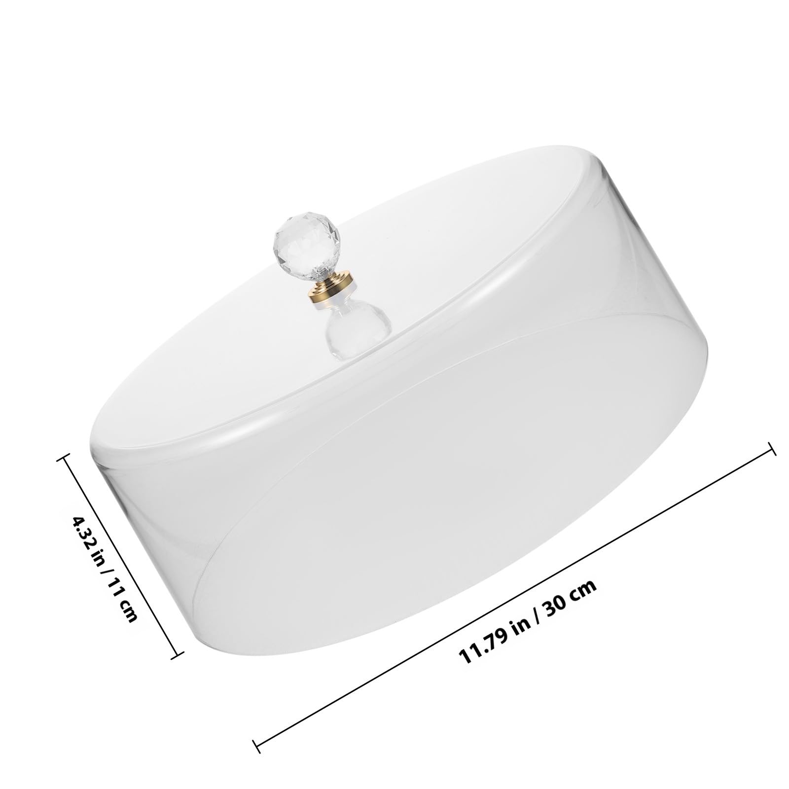 GALPADA Dôme Protecteur et Facile à Soulever à Gâteau en Acrylique Transparent pour Muffins et Cookies, pour Boutique de Gâteaux et Shower