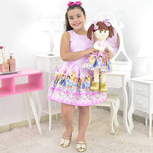 Tal Menina Tal Boneca Mari - Vestido Princesas Disney Cute