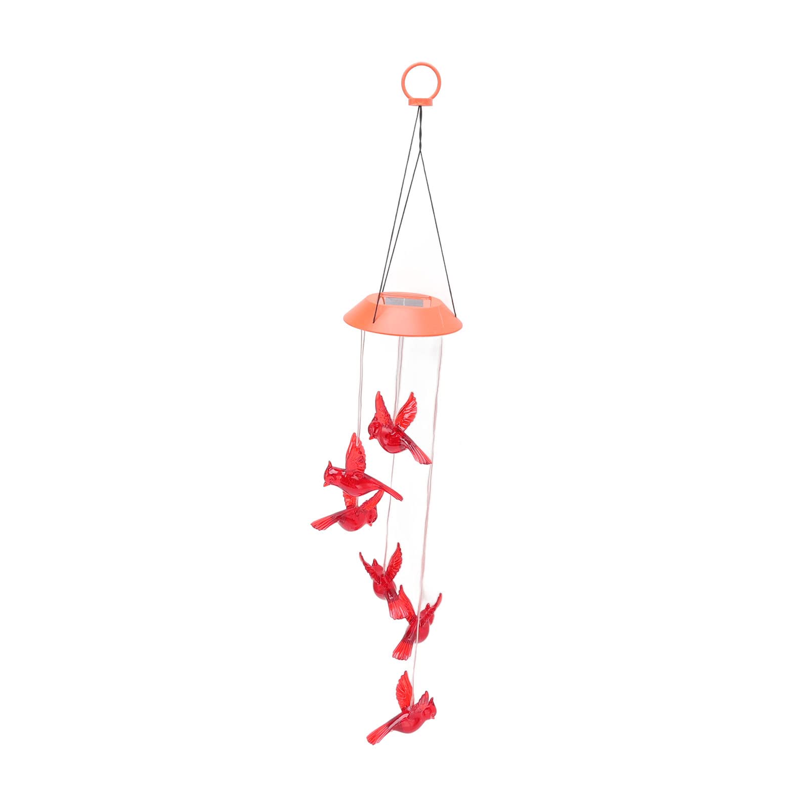 Lumières solaires de vent d'oiseau suspendues pour déco extérieure et balcon