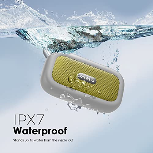 Image of Oraimo Palm Wireless Bluetooth Speaker Portable Speaker with 8W Studio Quality Sound, Powerful Bass, 5 Hours Playtime, IPX7 Waterproof, Bluetooth 5.0 and in-Built Mic