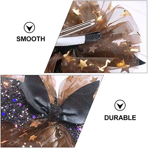 PRETYZOOM 6 peças elementos engraçados glitter Halloween festival decoração faixas de cabelo grampos