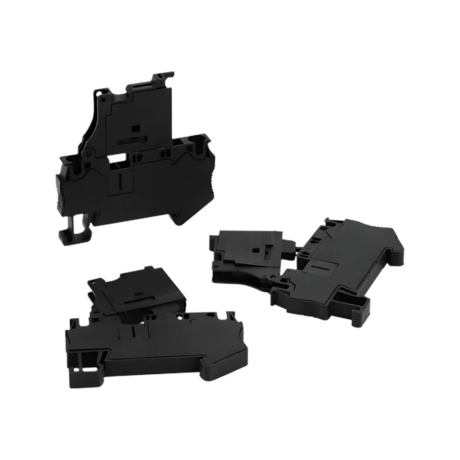 10 pezzi ST 4-HESI Portafusibile nero 5x20 con leva di disconnessione Morsettiera fusibile a molla Connettore guida DIN ST4-HESI(8P)