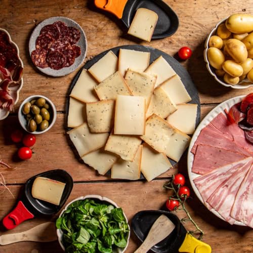 Multi-Function Frying Pan - Mini Set of Non-Stick Wood - Portable Raclette Grill Wok - Ideal for Melted Cheese and User-friendly Cooking (7) - Image 2