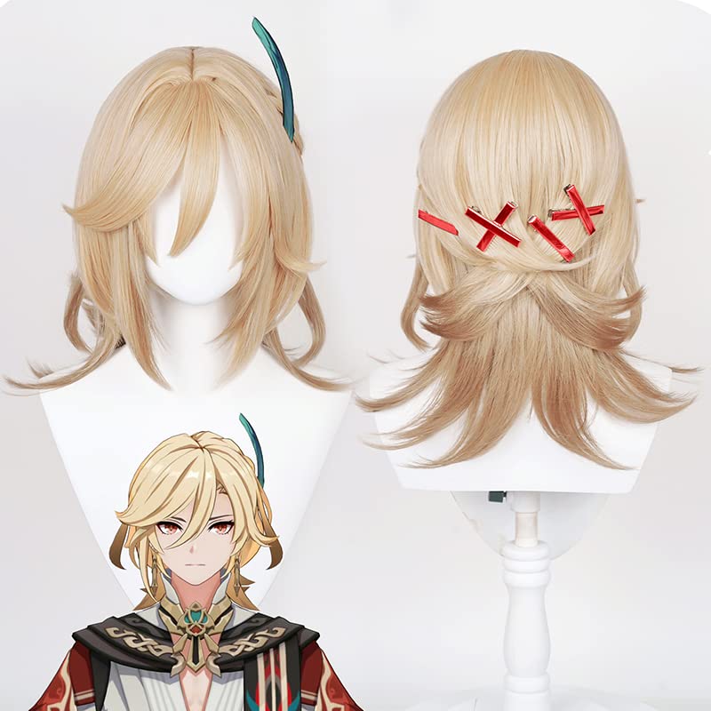 Amazon.co.jp: カーヴェ ウィッグ 原神 コスプレ コスチューム Genshin 
