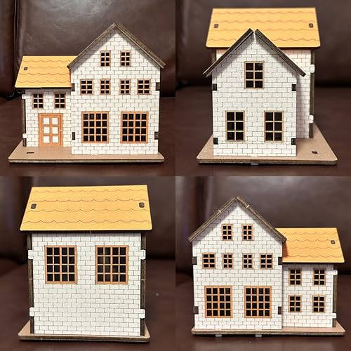 MPIUET 3D Wooden Puzzles for Adults Wooden House Building Model Kits, Hut Model 3D Puzzles Log Cabin Model Kits, 3D Jigsaw Puzzles, 3D Brain Teaser Puzzles, No Glue or Other Tools Required - Image 5