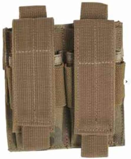 Mil-Tec Double Pistol Magazine Pouch, OD Green, 4.5 x .80 x 4.7, 13495501
