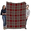 Pure country weavers plaid blanket stewart royal tartan patterns gift tapestry throw woven from cotton made in the usa 72×54  urban country home decor