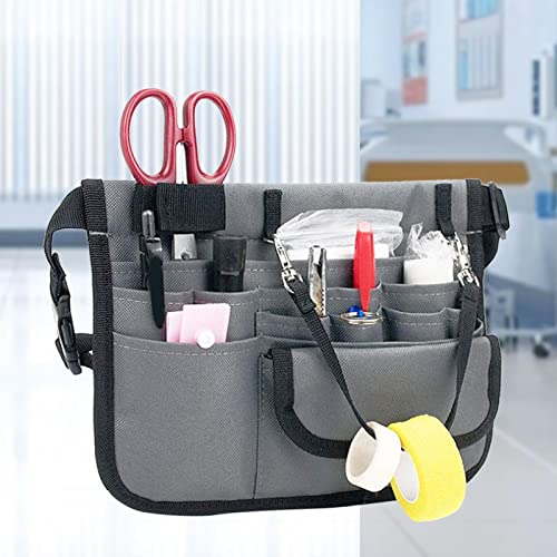 AMLESO Bolsa de enfermeiras Bolsa de cinturo Fanny Pack ajustável com suporte de Estojo vários compa