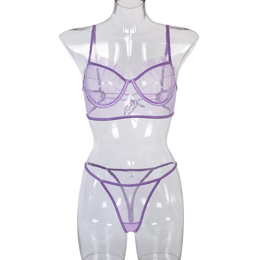 MLLM Enagua de pijama en V profunda, pijama con perspectiva de encaje, conjunto de ropa interior sexy, ropa de dormir de encaje con correa