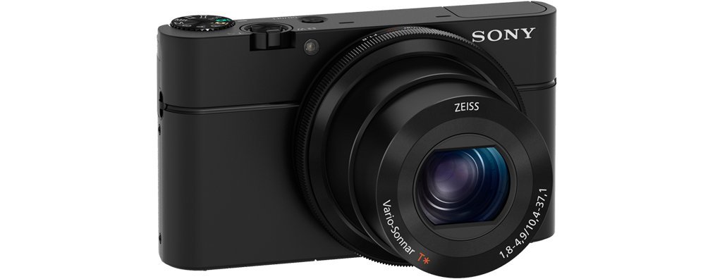 Sony RX100 Premium Kompakt Digitalkamera (20 MP, 7,6 cm (3 Zoll) Display, 1 Zoll Sensor, 28-100 mm F1.8-4.9 Zeiss Objektiv, 3,6x opt. Zoom) (DSC-RX100) schwarz