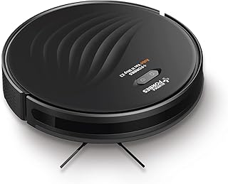 Eureka Forbes Robo Vac N Mop X3 2 in 1 Robotic Vacuum Cleaner with App Control, 2700 Pa Suction Power, Gyroscope Navigation, Wet & Dry Cleaning (Black)