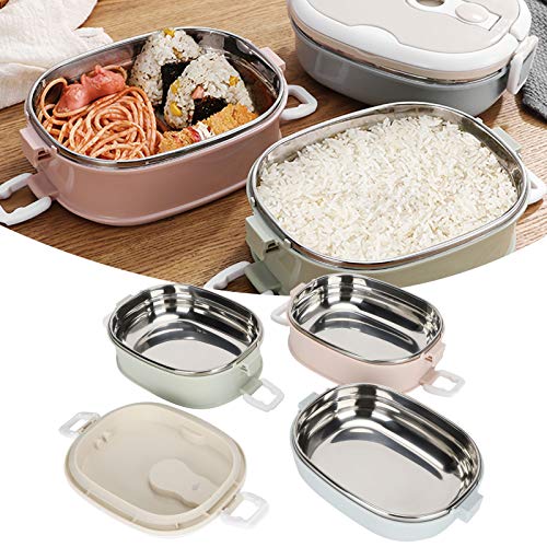 Yosoo Health Gear Contenitore per Alimenti in Acciaio Inossidabile, Materiale PP per Uso Alimentare, Ideale per la Casa, i Viaggi e la Scuola