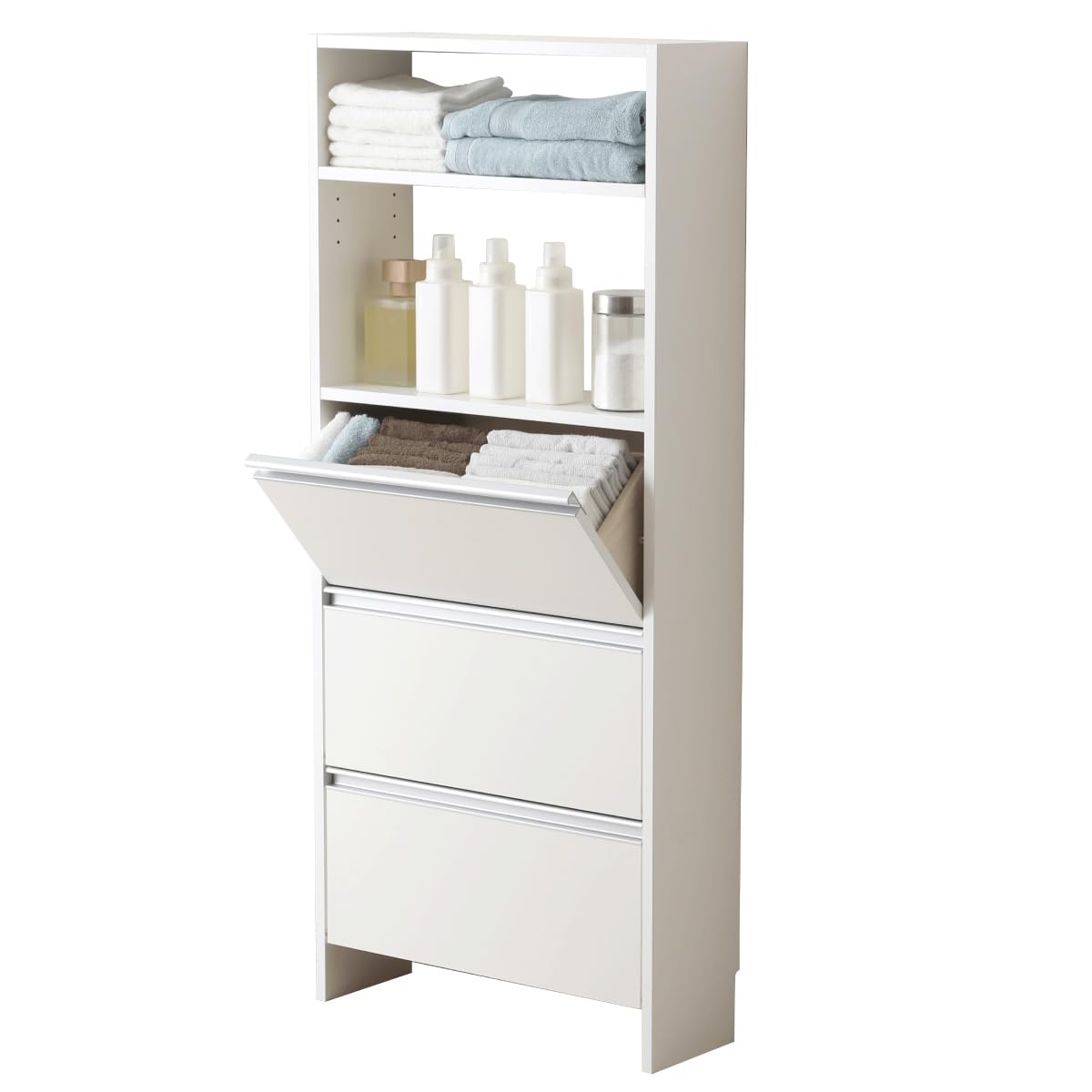 Amazon｜川口工器 ランドリー収納 薄型 ラック サニタリーチェスト