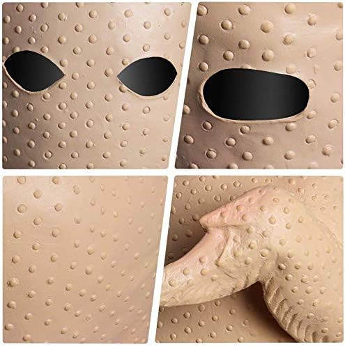 Miniatura 5 de Máscara de látex de cabeza completa, pavo y pollo, para Halloween, fiesta de Acción de Gracias, carnaval, pavo crudo, multicolor, Multicolorido