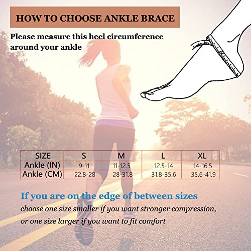 Copper Ankle Compression Sleeve, Elastic Ankle Support Brace For Plantar Fasciitis, Achilles Tendonitis, Sprained Ankle, Foot Pain Relief, Swelling, Breathable Foot Wrap Ankle Brace For Men & Women #TOP5
