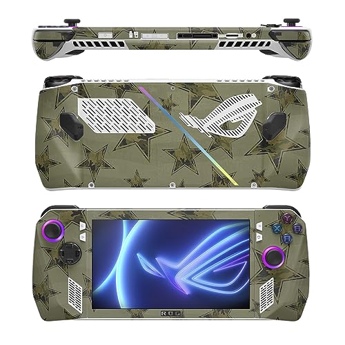 Image of MightySkins Skin Compatible with Asus ROG Ally - Army Star | Protective, Durable, and Unique Vinyl Decal wrap Cover | Easy to Apply, Remove, and Change Styles