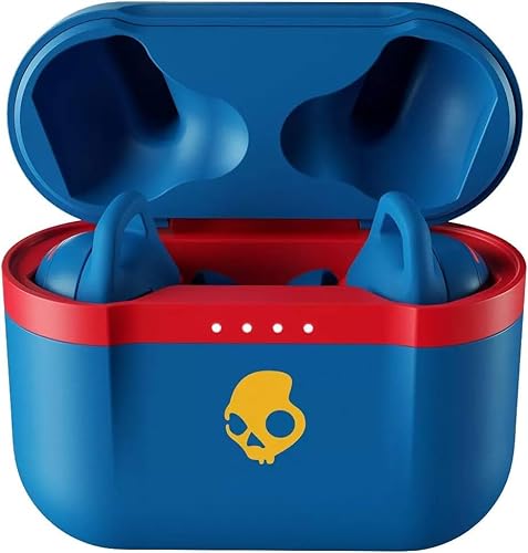 Skullcandy Indy Evo True Wireless Earbuds S2IVW-N745 – 30Hrs Battery, Rapid USB‑C Charge, IP55 Sweat/Water Resistance, Tile Tracking, Touch Controls, Dual EQ Modes, Blue