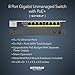 NETGEAR 8-Port Gigabit Ethernet Unmanaged PoE Switch (GS108LP) - with 8 x PoE+ @ 60W Upgradeable, Desktop, Wall Mount or Rackmount, and Limited Lifetime Protection